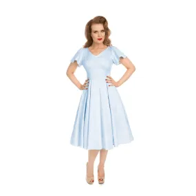 Pastel Blue Rockabilly 50s Swing Tea Dress