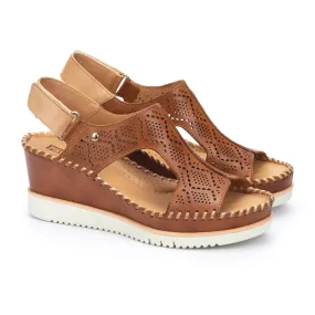 Pikolinos Women’s Aguadulce Leather Sandals-Brandy