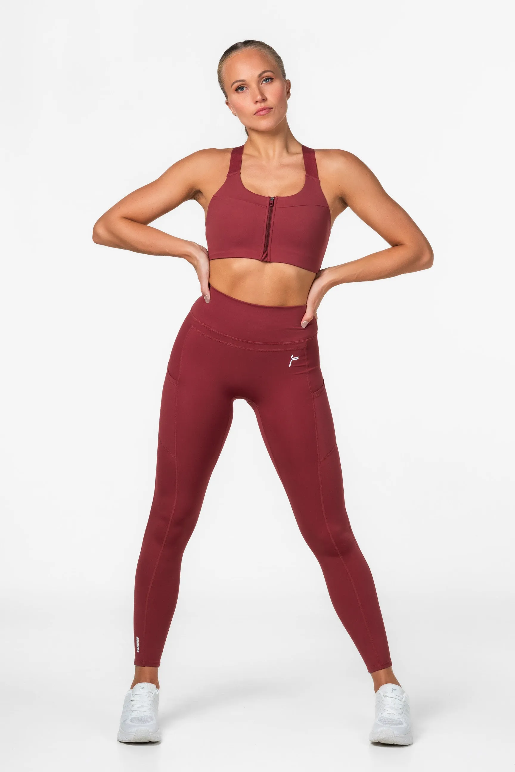 Red Techna Leggings