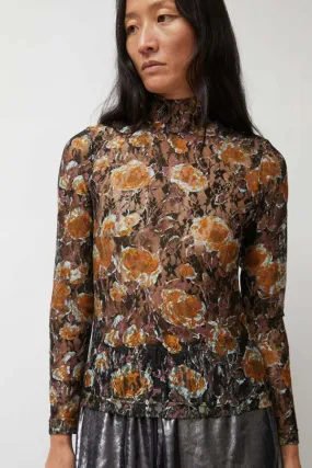 Rosa Turtleneck - Gold Roses