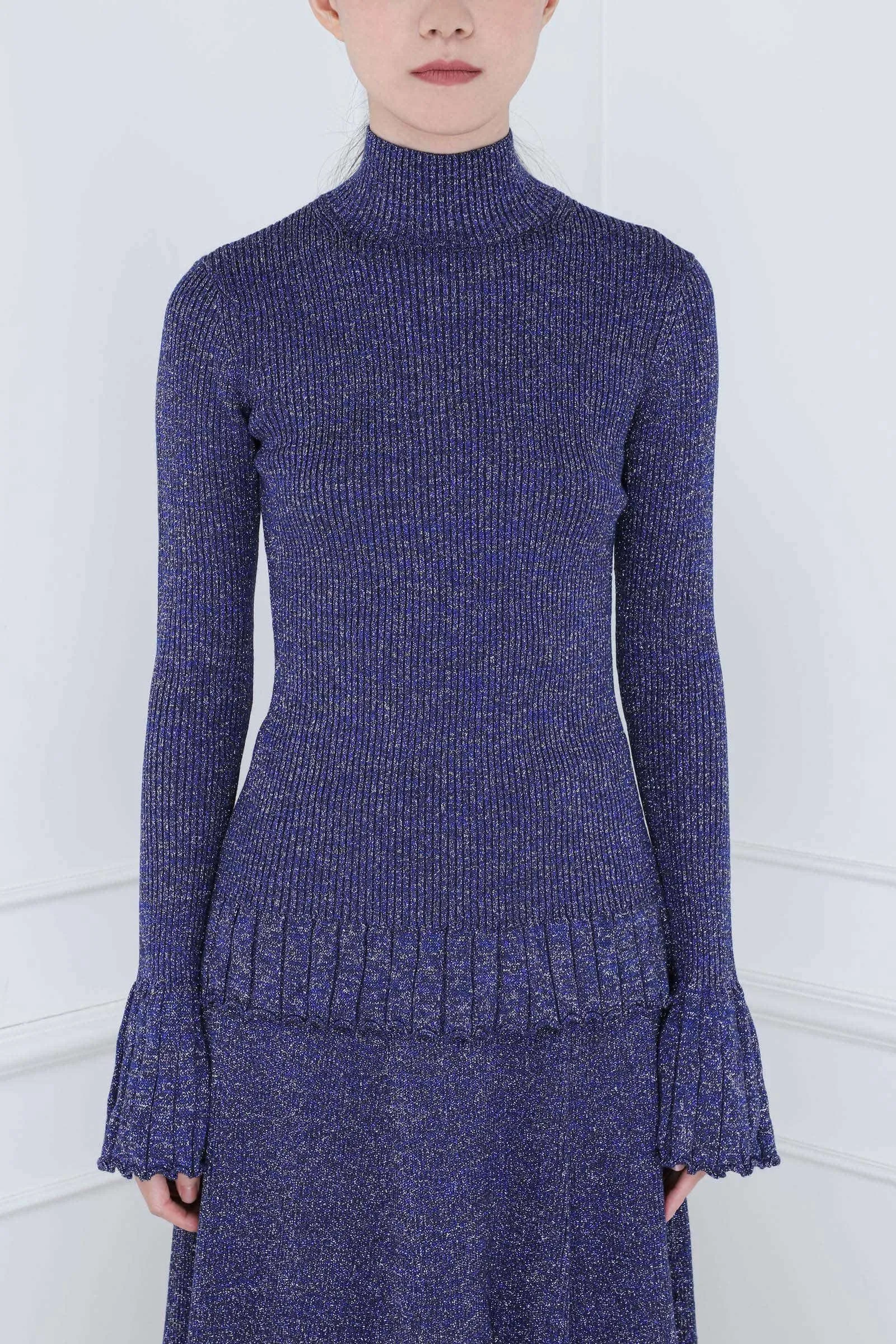 Royal Blue Avery Turtleneck Top