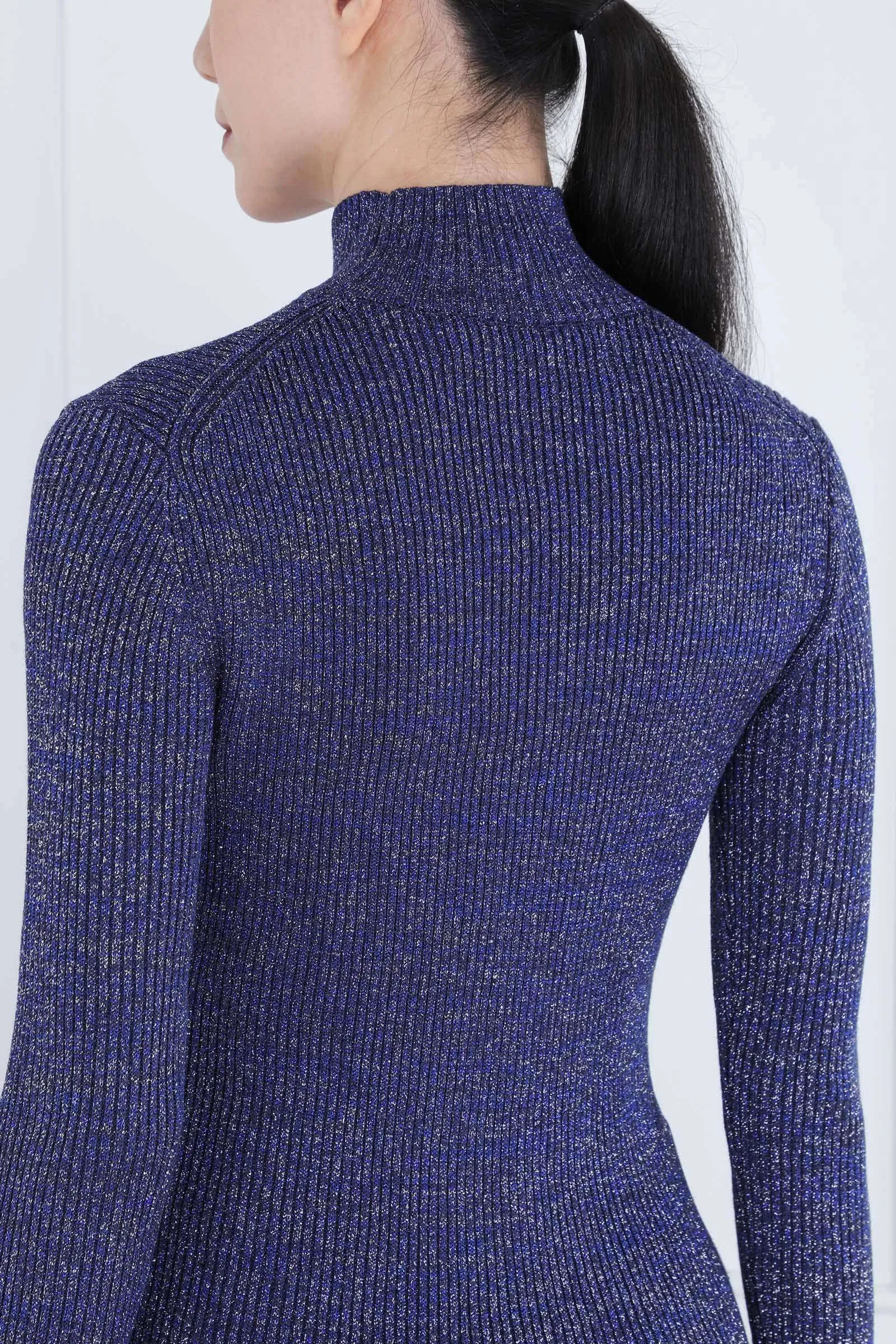 Royal Blue Avery Turtleneck Top