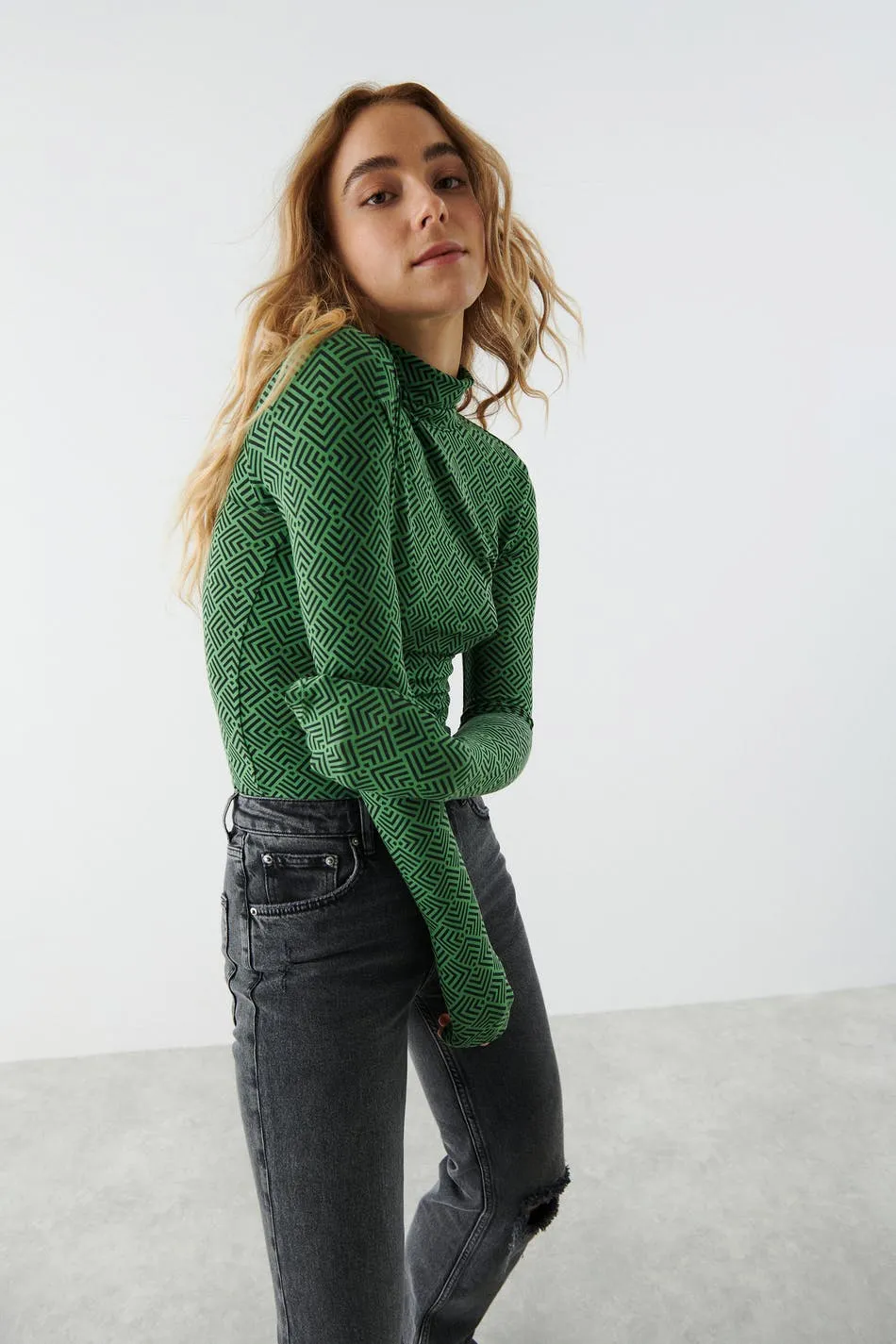 Soft turtleneck top