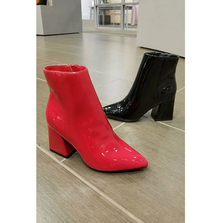 Statement Red Booties