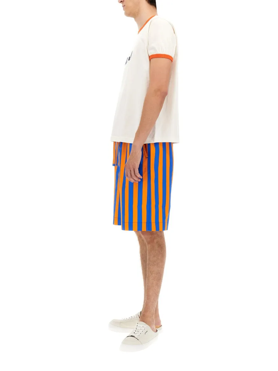 Sunnei Striped Bermuda Shorts