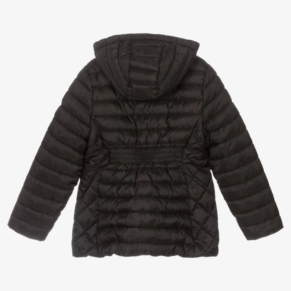 Teen Girls Black Puffer Coat