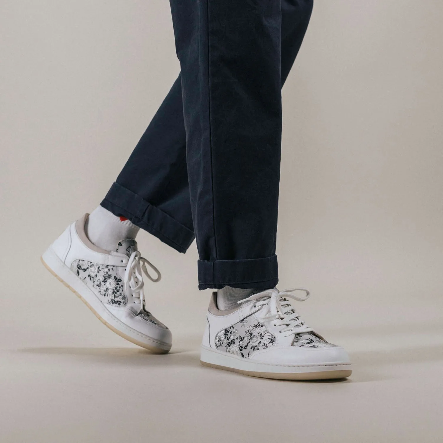 The Rapido Low Sneaker in Eden Blanc