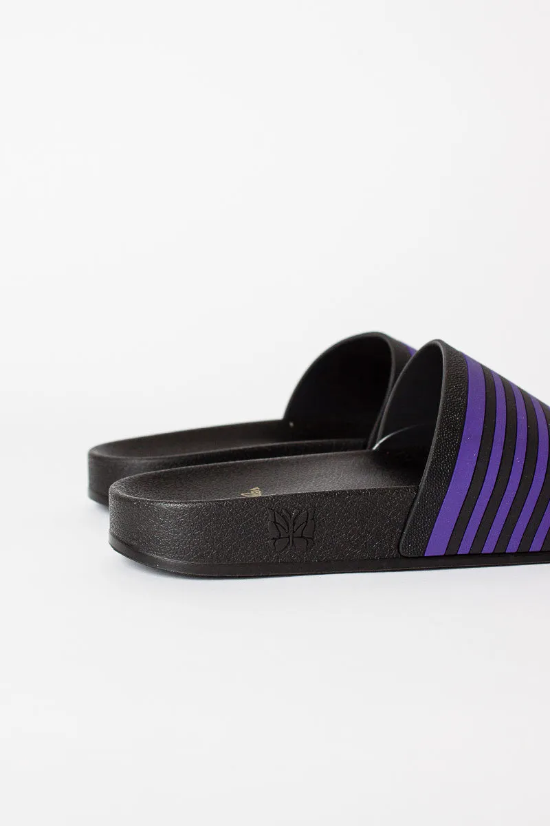 Track Line Shower Sandals Black/Purple